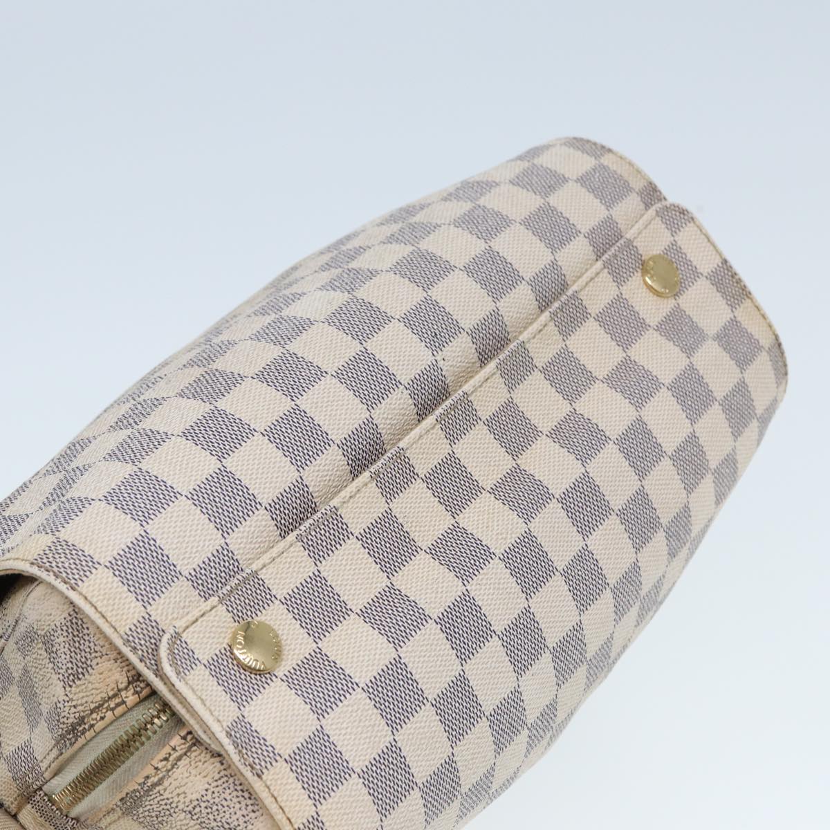 LOUIS VUITTON Damier Azur Naviglio Shoulder Bag N51189 LV Auth bs14776