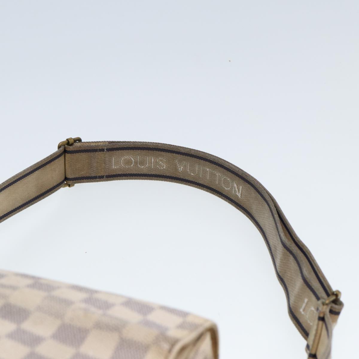 LOUIS VUITTON Damier Azur Naviglio Shoulder Bag N51189 LV Auth bs14776