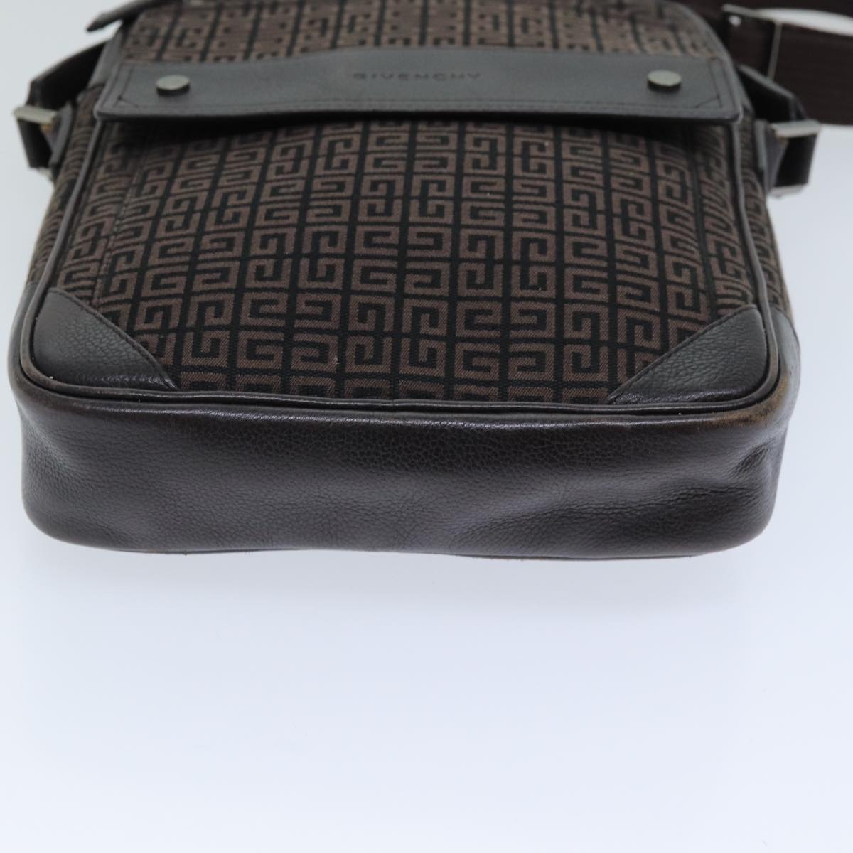 GIVENCHY Shoulder Bag Canvas Brown Auth bs14780