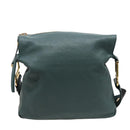 Chloe Shoulder Bag Leather Turquoise Blue Auth bs14789-2