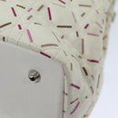 Christian Dior Lady Dior Canage Tote Bag Coated Canvas White Auth bs14793-10