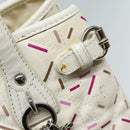 Christian Dior Lady Dior Canage Tote Bag Coated Canvas White Auth bs14793-14