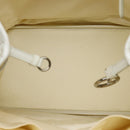 Christian Dior Lady Dior Canage Tote Bag Coated Canvas White Auth bs14793-17