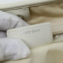 Christian Dior Lady Dior Canage Tote Bag Coated Canvas White Auth bs14793-21