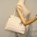 Christian Dior Lady Dior Canage Tote Bag Coated Canvas White Auth bs14793-22