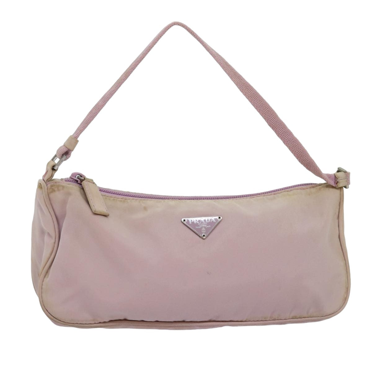PRADA Accessory Pouch Nylon Pink Auth bs14799 - 0