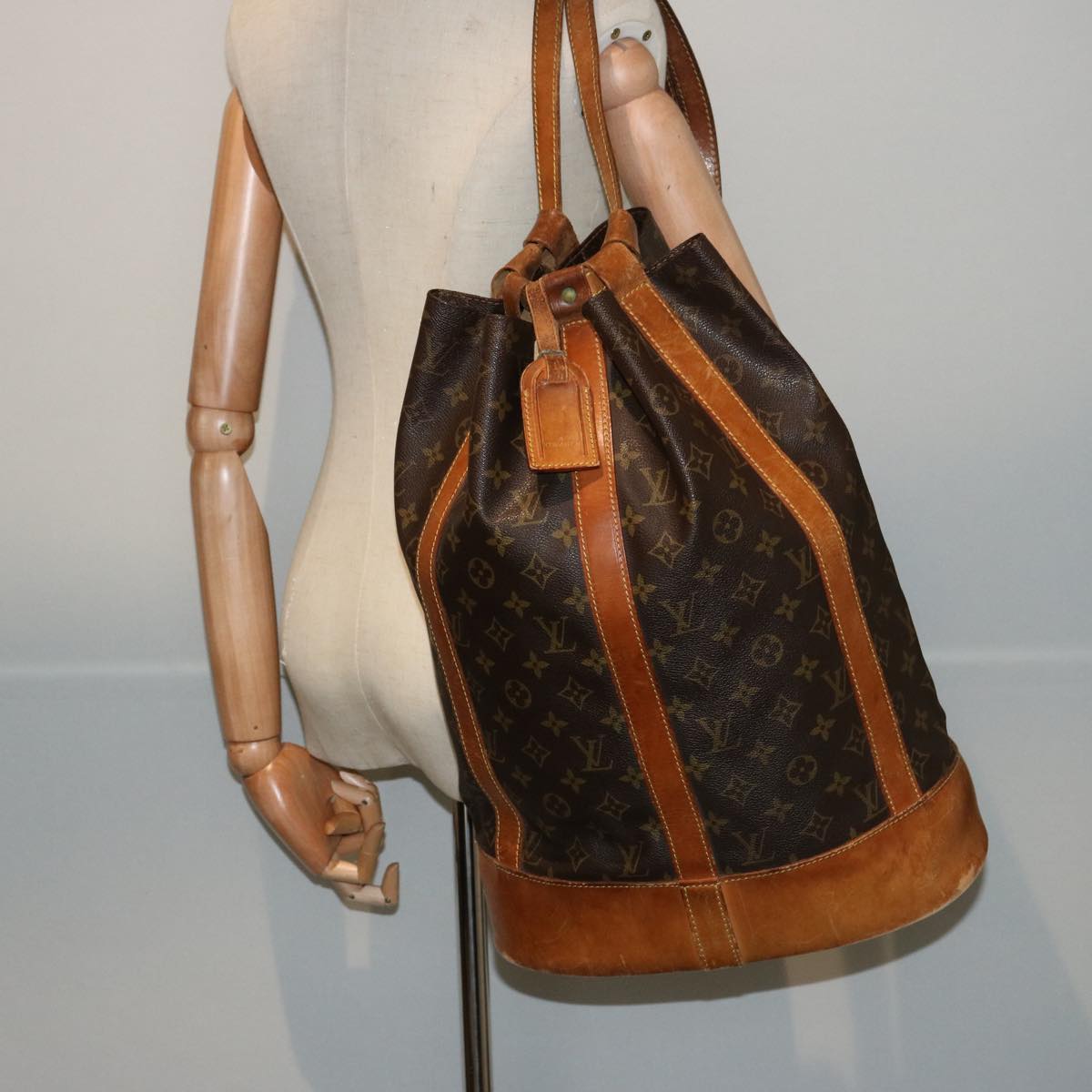 LOUIS VUITTON Monogram Randonnee GM Shoulder Bag M42244 LV Auth bs14818