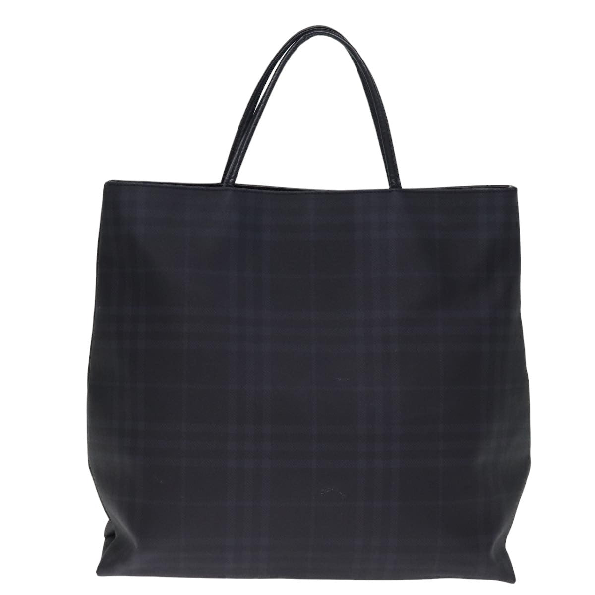 BURBERRY Nova Check Hand Bag Coated Canvas Black Auth bs14826 - 0