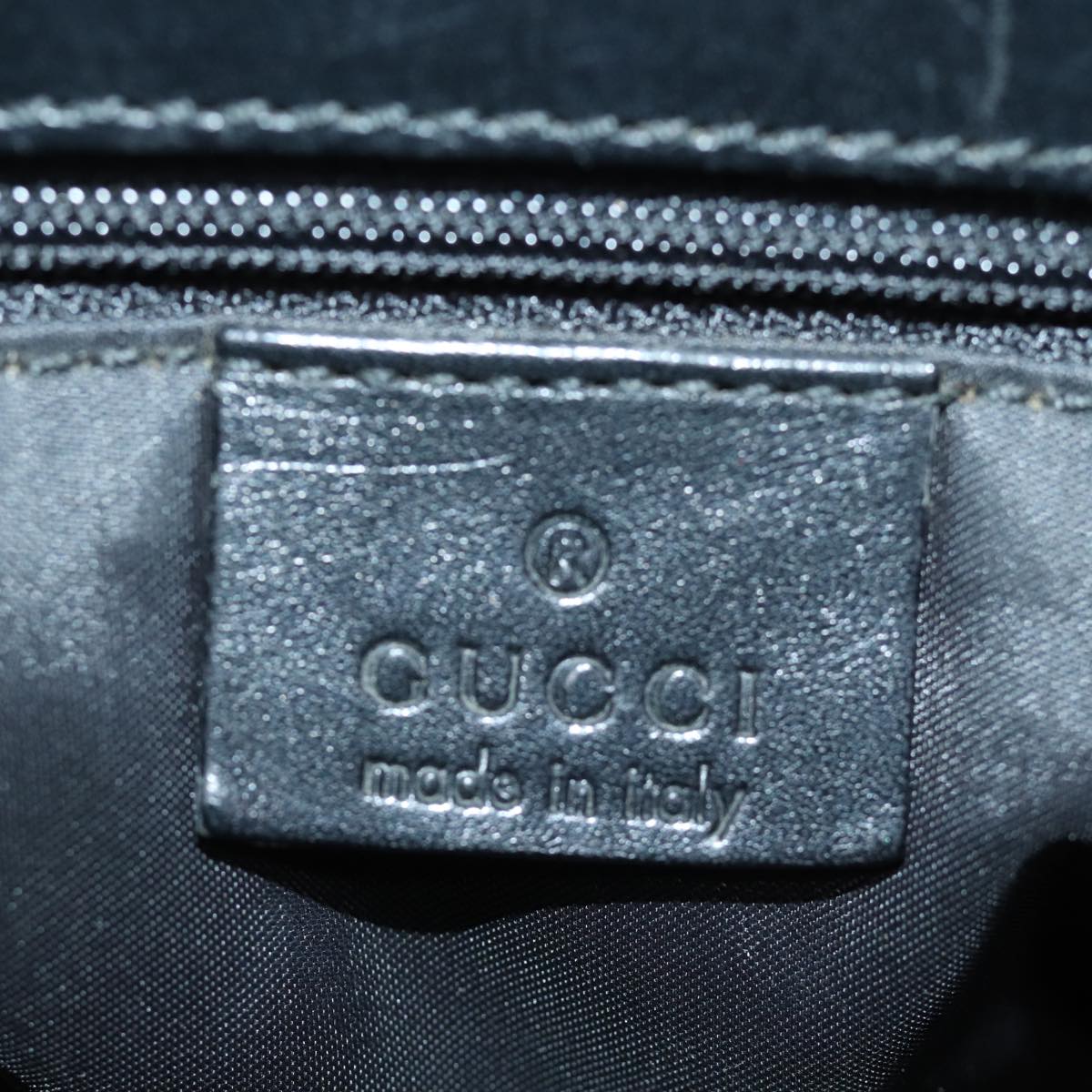 GUCCI Hand Bag Nylon Black 002 1025 Auth bs14835