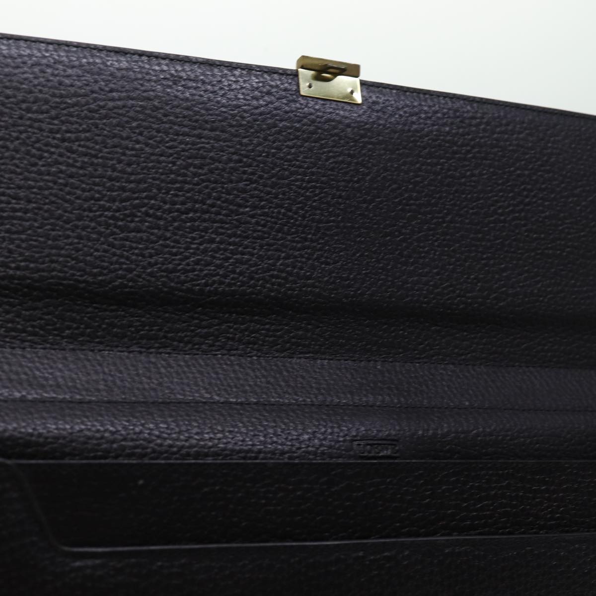 LOEWE Business Bag Leather Black Auth bs14848