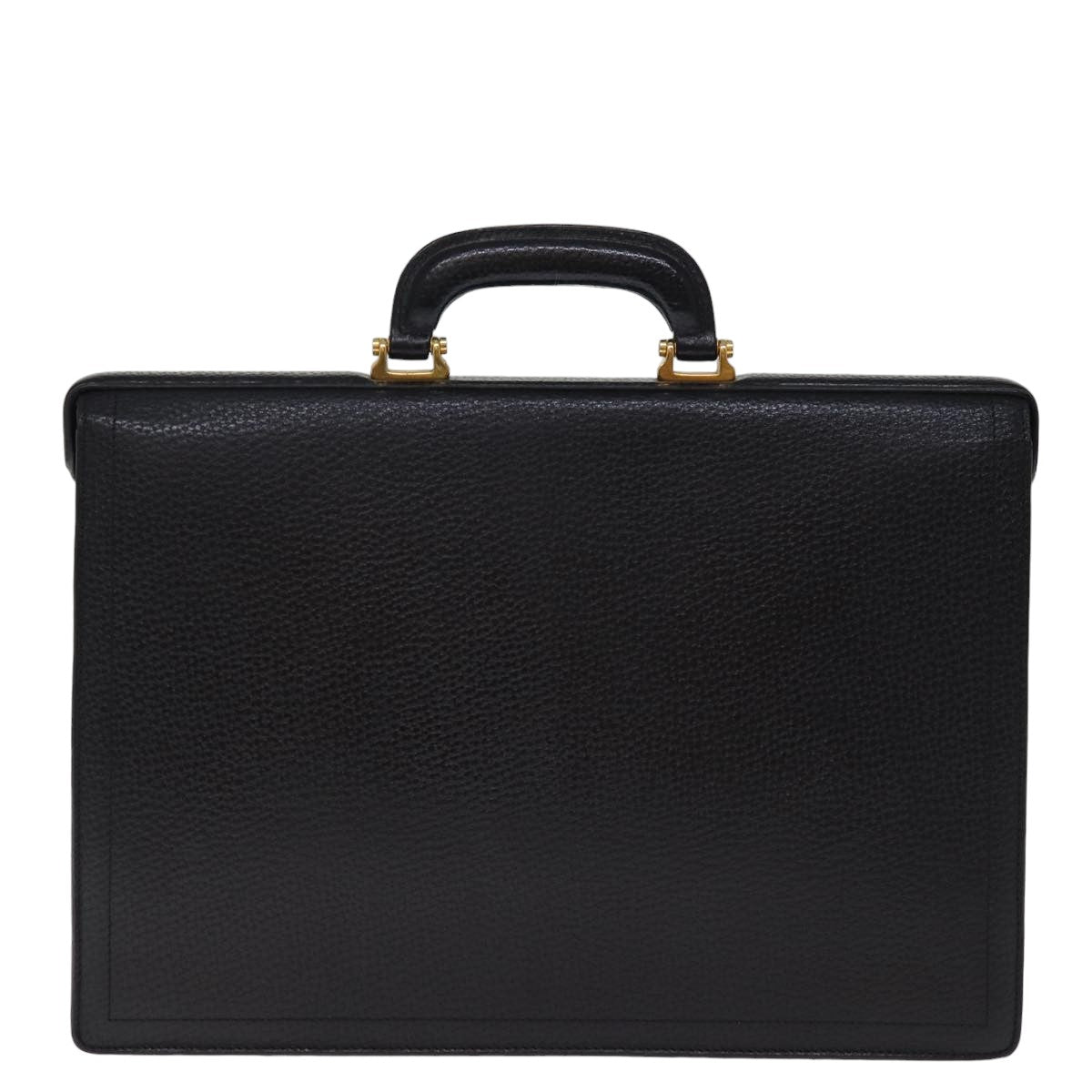 LOEWE Business Bag Leather Black Auth bs14848 - 0