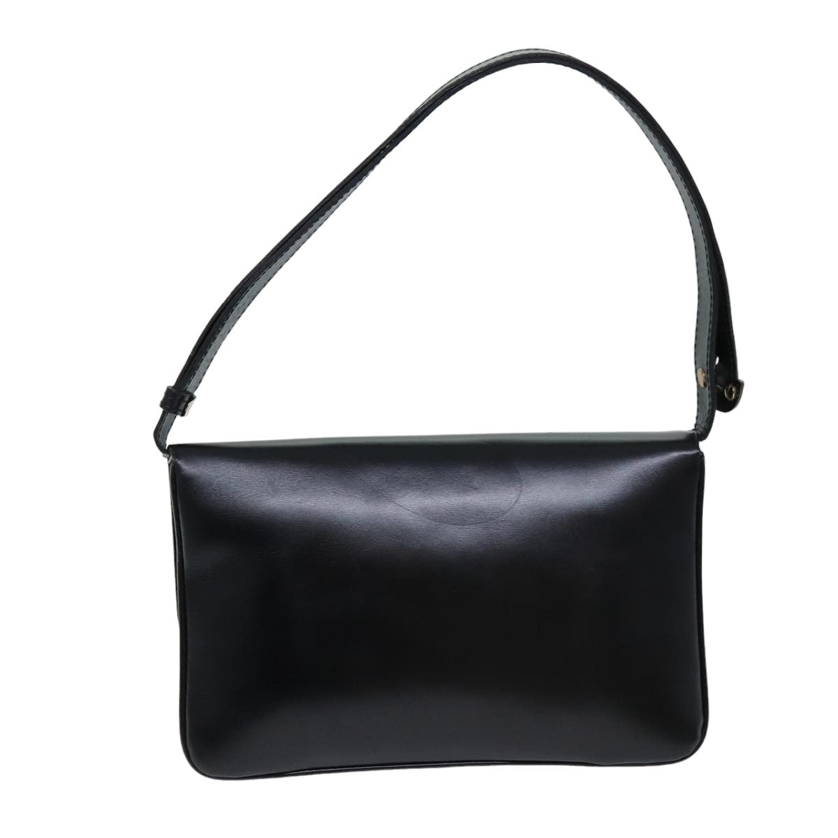 LOEWE Shoulder Bag Leather Black Auth bs14851 - 0