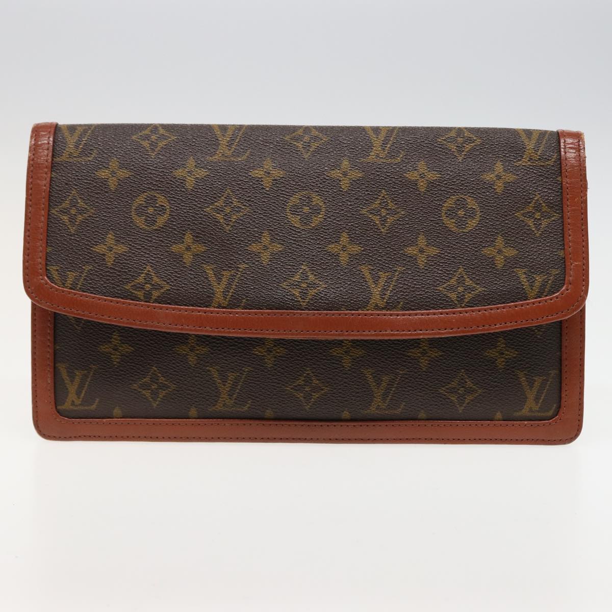 LOUIS VUITTON Monogram Clutch Bag 3Set LV Auth bs14873