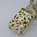 CHANEL Chain Perfume 2Set Gold Silver CC Auth bs14879-14