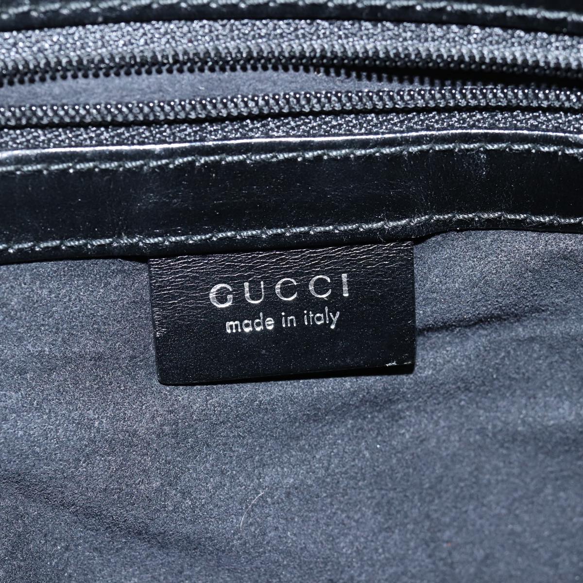 GUCCI Clutch Bag Nylon Black 018 2020 3700 Auth bs14886