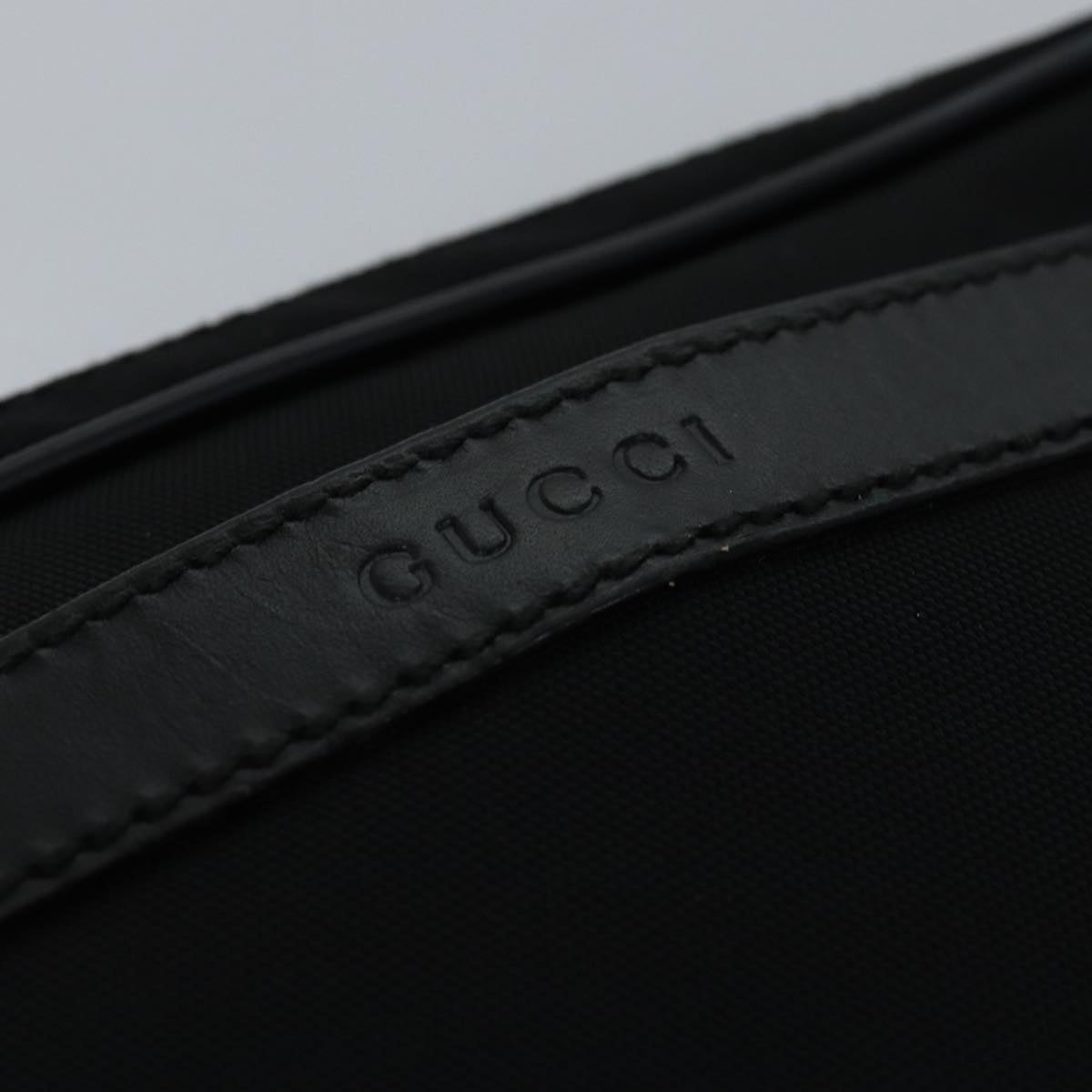 GUCCI Clutch Bag Nylon Black 018 2020 3700 Auth bs14886