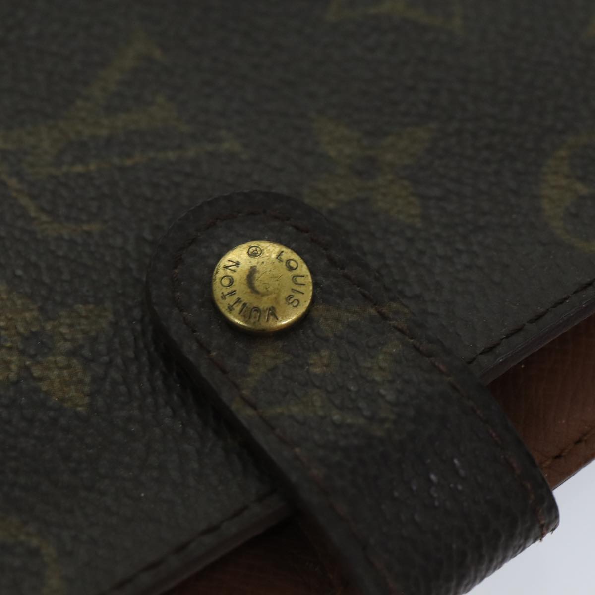 LOUIS VUITTON Monogram Agenda PM Day Planner Cover R20005 LV Auth bs14893