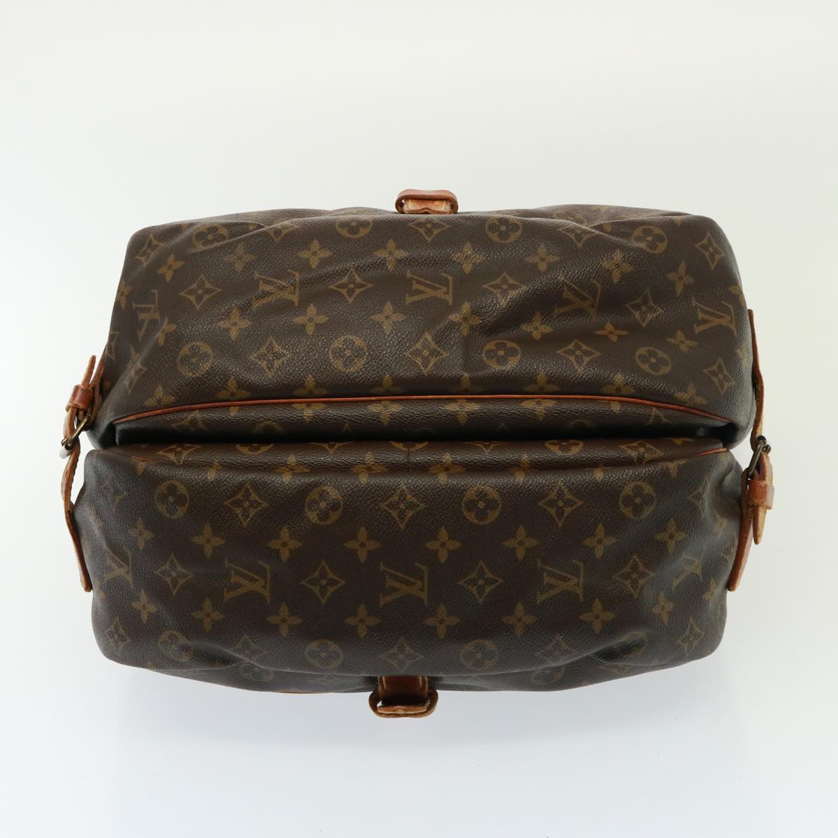 LOUIS VUITTON Monogram Saumur 35 Shoulder Bag M42254 LV Auth bs14898