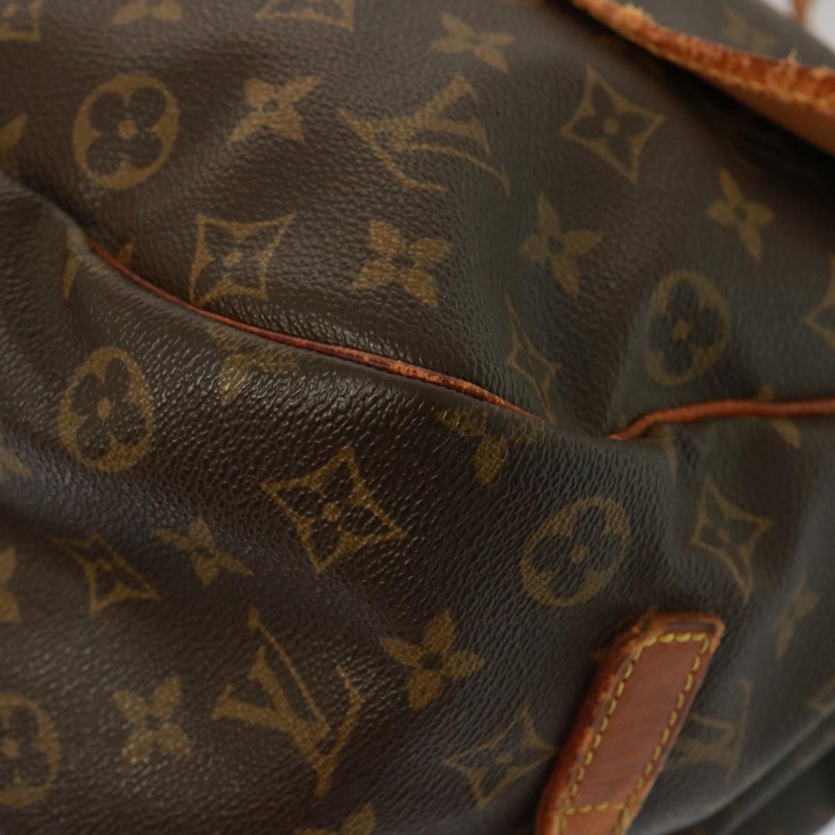 LOUIS VUITTON Monogram Saumur 35 Shoulder Bag M42254 LV Auth bs14898