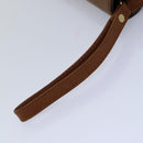 Burberrys Clutch Bag Leather Brown Auth bs14900-8