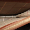 Burberrys Clutch Bag Leather Brown Auth bs14900-18