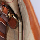 Burberrys Clutch Bag Leather Brown Auth bs14900-20