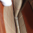 Burberrys Clutch Bag Leather Brown Auth bs14900-21