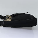 BURBERRY Nova Check Shoulder Bag Nylon Beige Black Auth bs14923-3