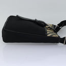 BURBERRY Nova Check Shoulder Bag Nylon Beige Black Auth bs14923-4