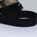 BURBERRY Nova Check Shoulder Bag Nylon Beige Black Auth bs14923-7