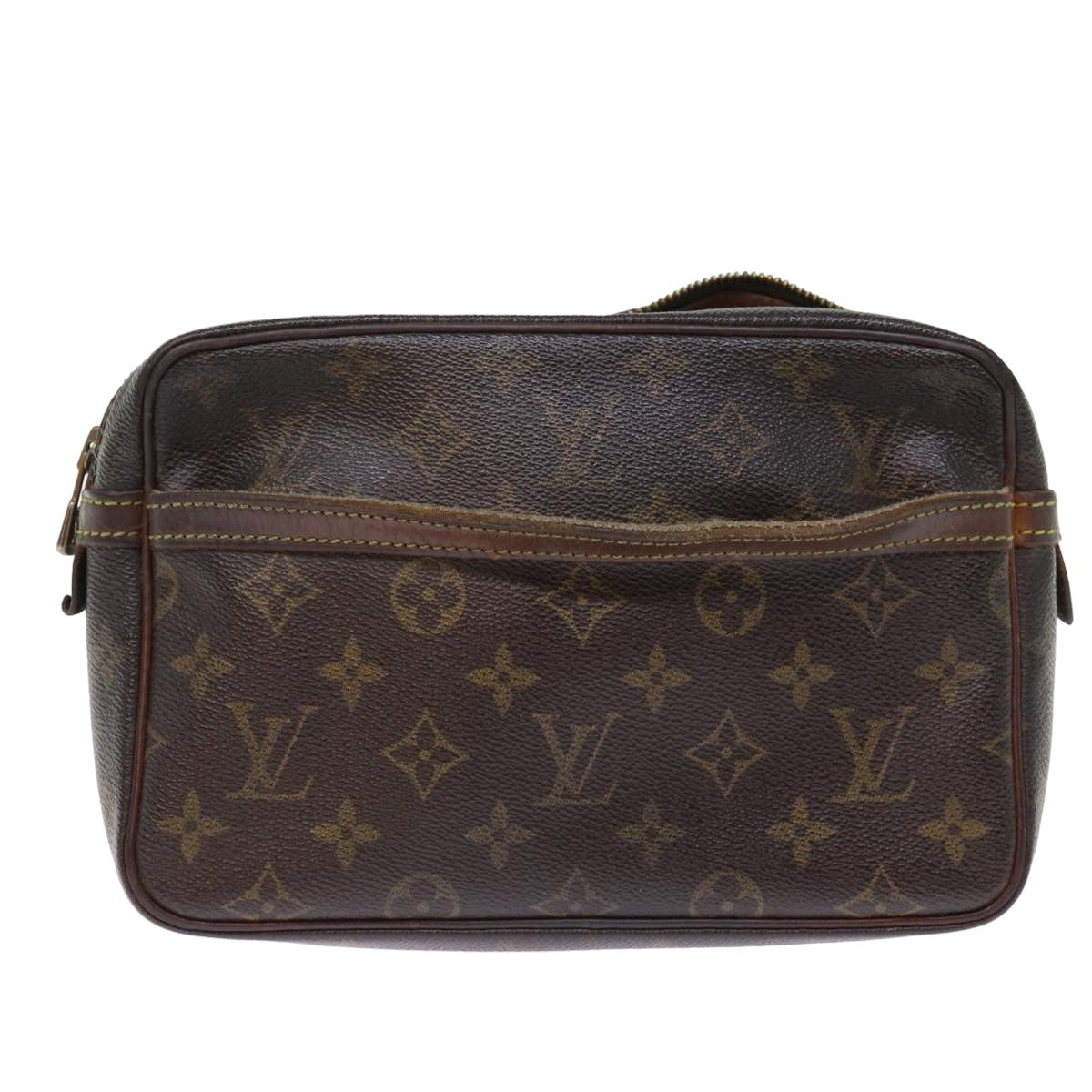 LOUIS VUITTON Monogram Compiegne 23 Clutch Bag M51847 LV Auth bs14931