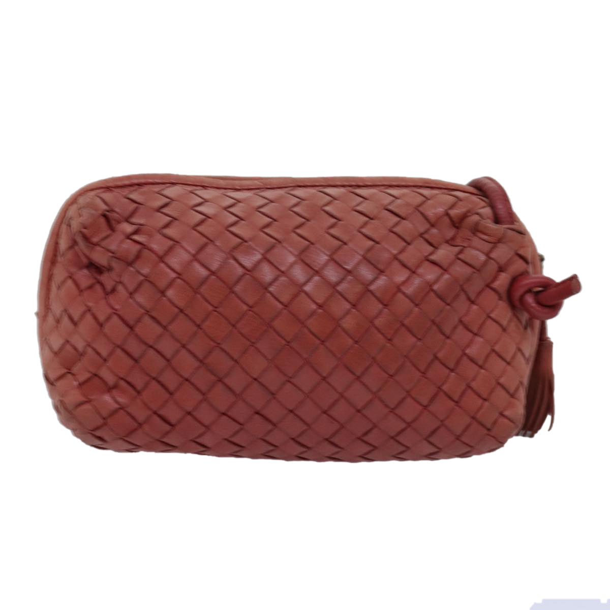 BOTTEGA VENETA INTRECCIATO Shoulder Bag Leather Pink Auth bs14935 - 0