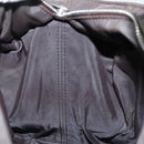 HERMES Acape Luco PM Hand Bag Nylon Brown Auth bs14944-18