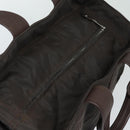 HERMES Acape Luco PM Hand Bag Nylon Brown Auth bs14944-6