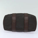 HERMES Acape Luco PM Hand Bag Nylon Brown Auth bs14944-5