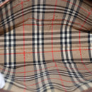 Burberrys Clutch Bag Leather Brown Auth bs14953-11