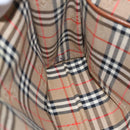 Burberrys Clutch Bag Leather Brown Auth bs14953-17