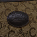CELINE C Macadam Canvas Clutch Bag Beige Auth bs14954-9