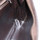 CELINE C Macadam Canvas Clutch Bag Beige Auth bs14954-17