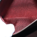 CELINE C Macadam Canvas Clutch Bag Beige Auth bs14954-12