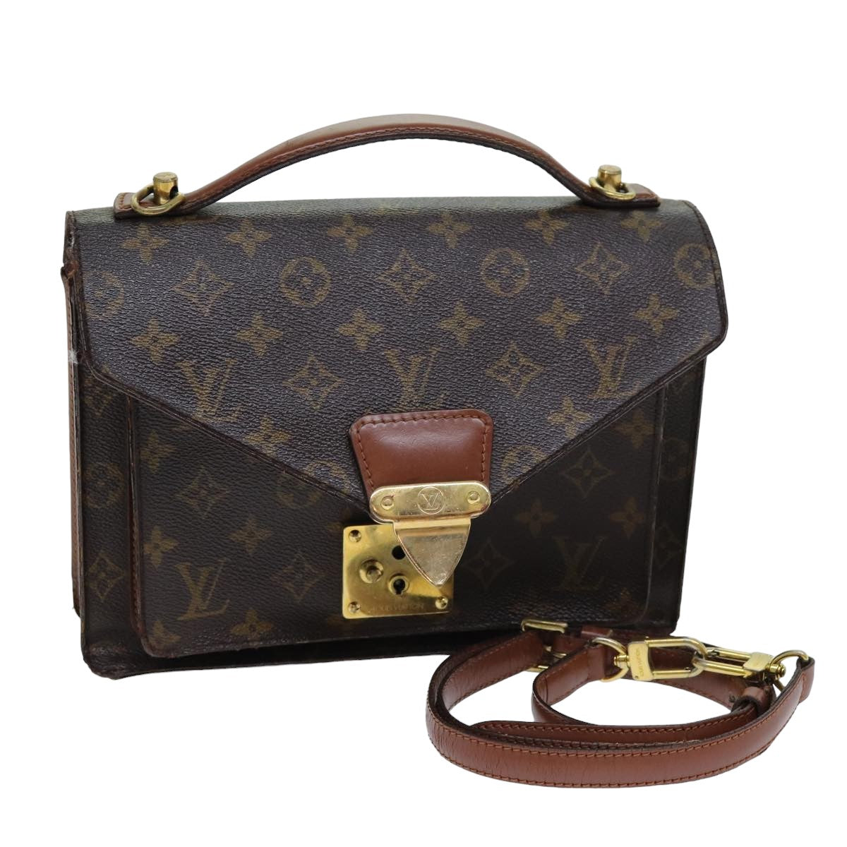 LOUIS VUITTON Monogram Monceau 26 Shoulder Bag M51187 LV Auth bs14955