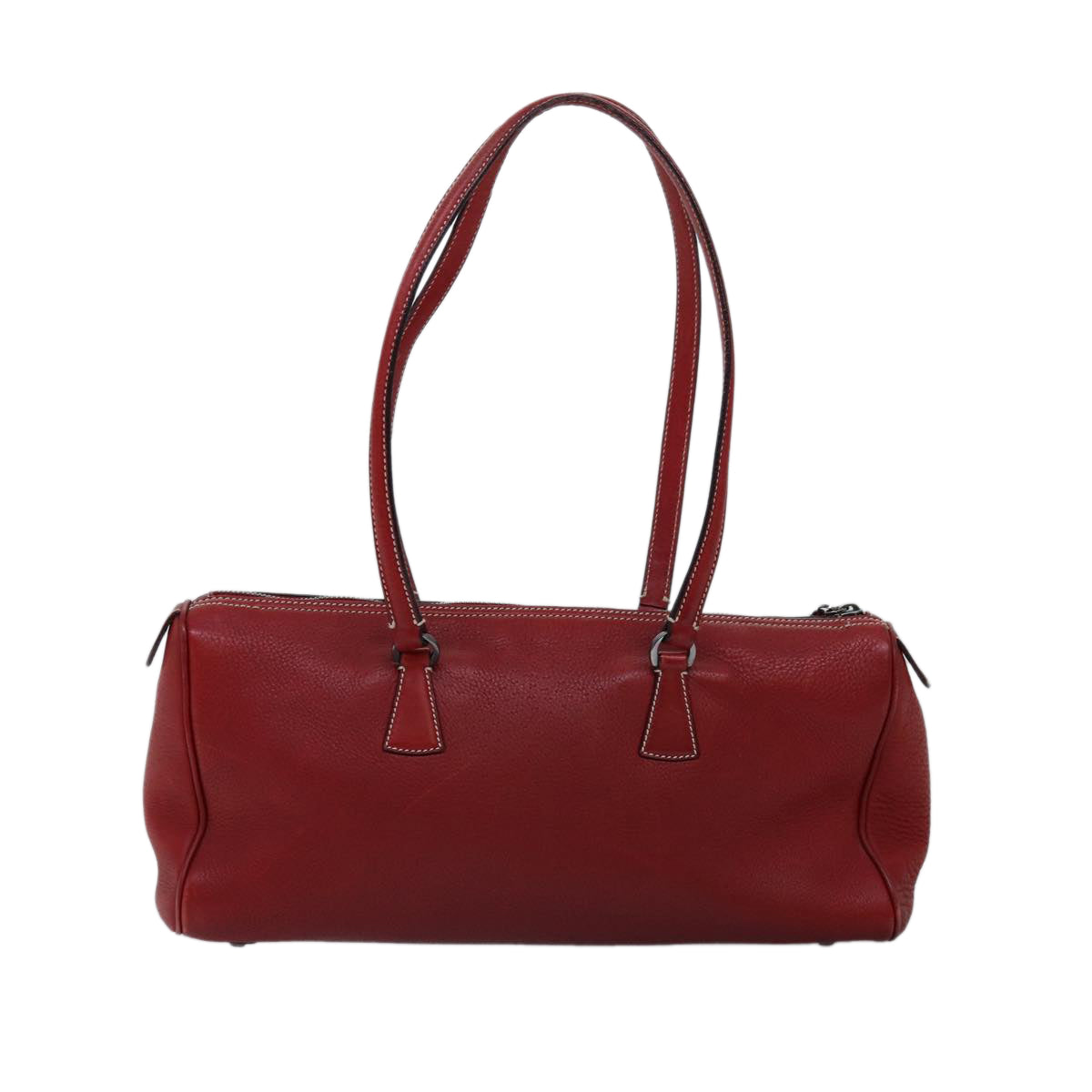 Salvatore Ferragamo Shoulder Bag Leather Red Auth bs14965 - 0