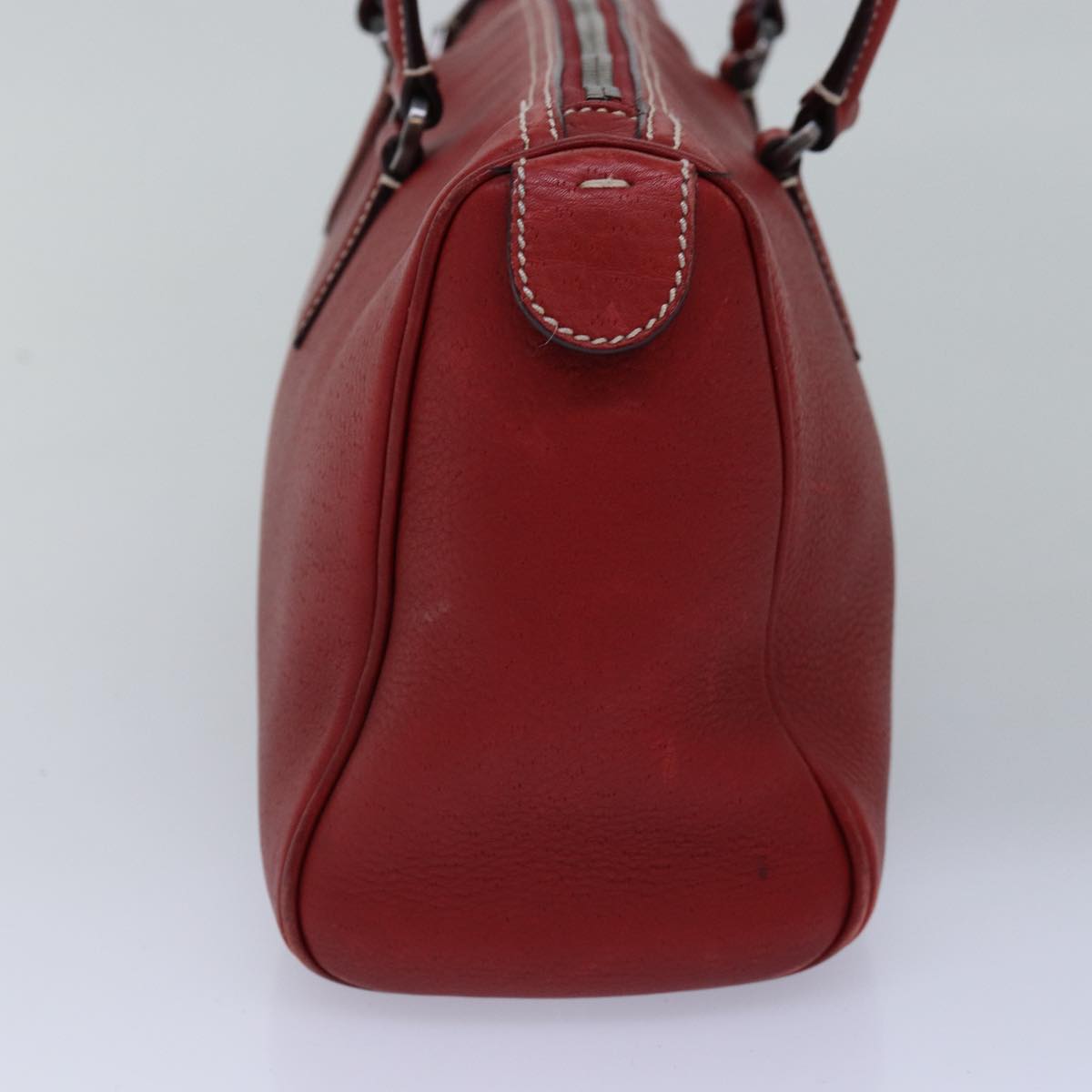 Salvatore Ferragamo Shoulder Bag Leather Red Auth bs14965