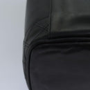 CHANEL Bicolole Vanity Cosmetic Pouch Leather Black CC Auth bs14966-16