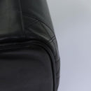 CHANEL Bicolole Vanity Cosmetic Pouch Leather Black CC Auth bs14966-17