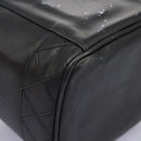 CHANEL Bicolole Vanity Cosmetic Pouch Leather Black CC Auth bs14966-20