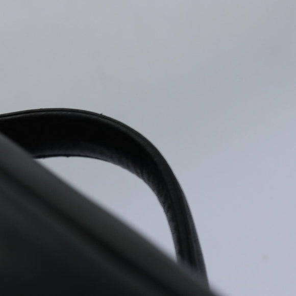 CHANEL Bicolole Vanity Cosmetic Pouch Leather Black CC Auth bs14966