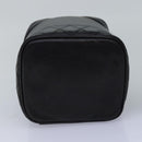 CHANEL Bicolole Vanity Cosmetic Pouch Leather Black CC Auth bs14966-5