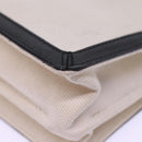 BALENCIAGA Navy Pochette Shoulder Bag Canvas Black White 339937 Auth bs14976-15