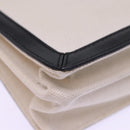 BALENCIAGA Navy Pochette Shoulder Bag Canvas Black White 339937 Auth bs14976-16